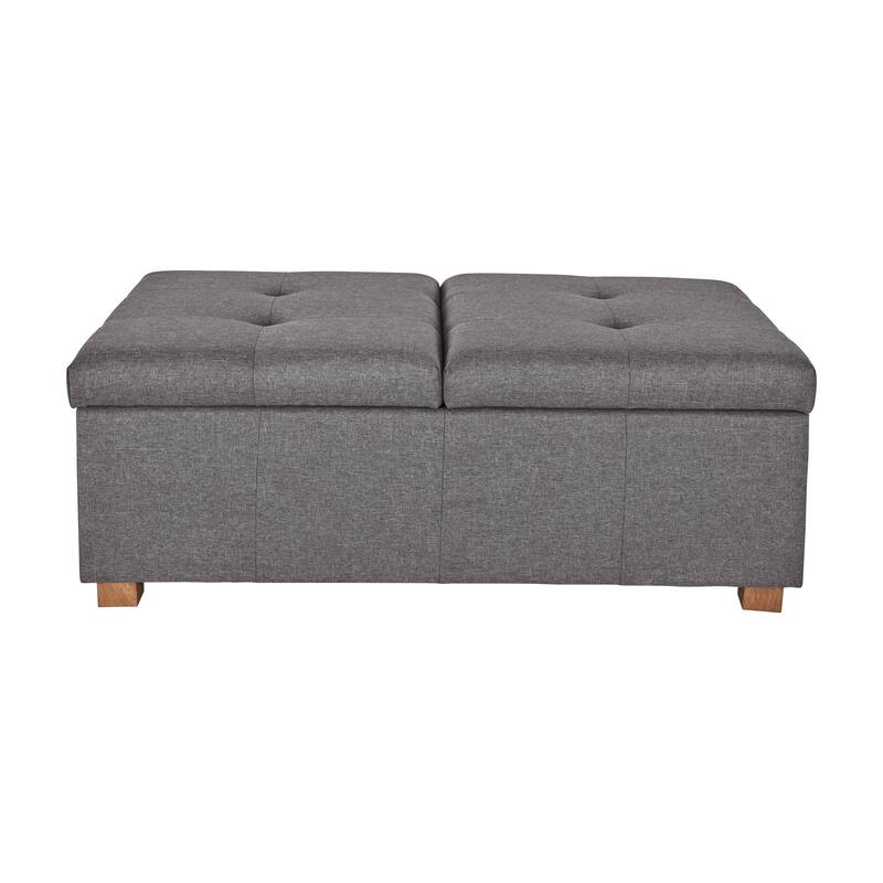 Yves Double Storage Ottoman Bench