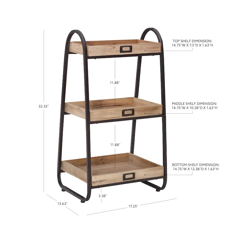 Linon Three Tiered Bath Stand