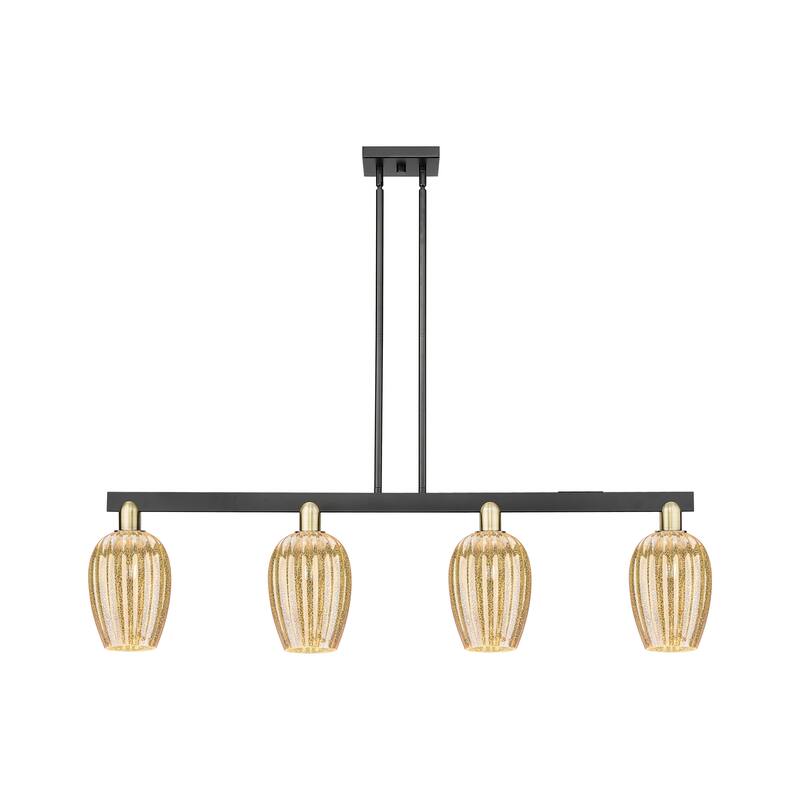 Innovations Lighting Urban Downtown - Preston - 4 Light 48" Flute Shade Stem Hung Island Light