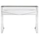 preview thumbnail 7 of 9, Gemma 48-inch 2-drawer Writing Desk White High Gloss