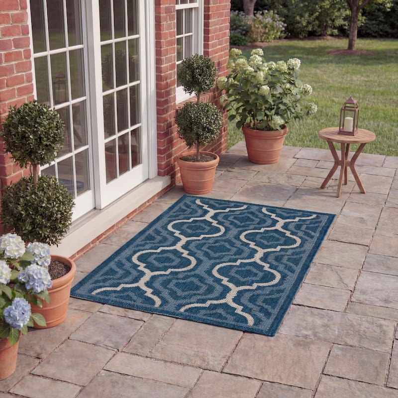 SAFAVIEH Courtyard Oyvor Indoor/ Outdoor Waterproof Patio Backyard Rug