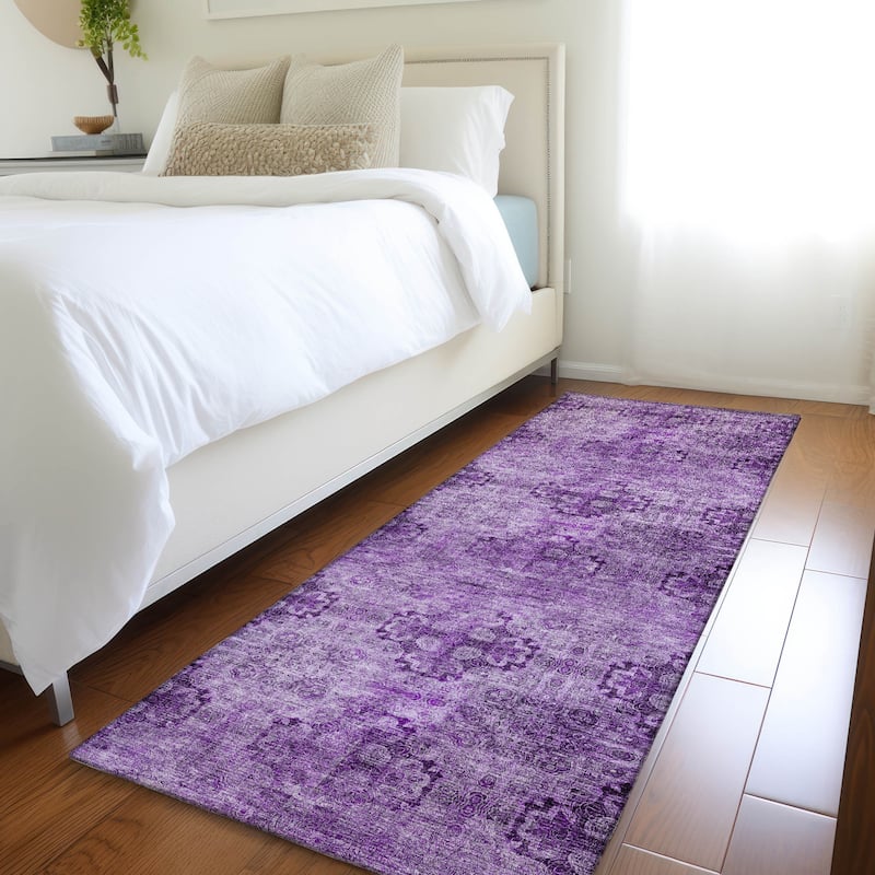 Alsi Garden-Inspired Weather Resistant Classic Meets Modern Outdoor Rug