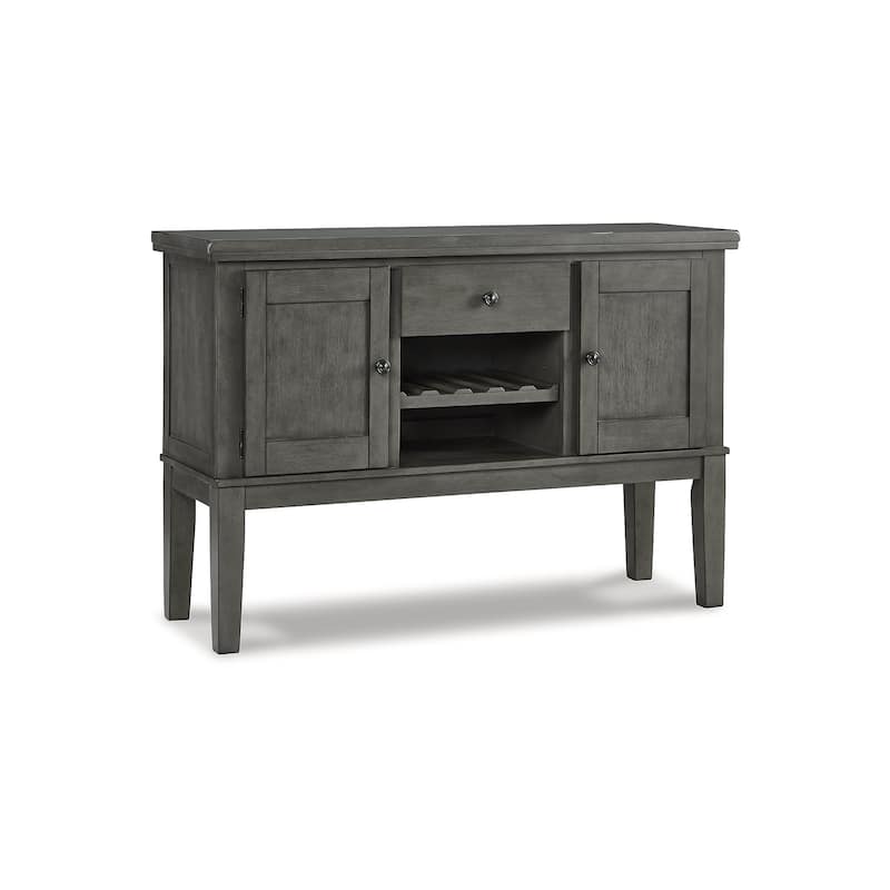 Hallanden Antique Gray Dining Room Server - 56"W x 18"D x 39"H