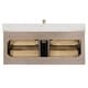 preview thumbnail 106 of 106, Cristo Floating Bath Vanity with White Quartz Stone Top without Mirror