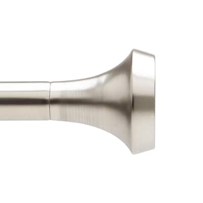 Umbra Ella Drapery Rod, Modern Metal Telescoping Drapery Rod With Trumpet Finials