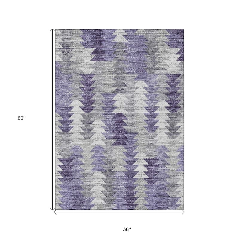 HomeRoots Geometric Transitional Rectangle Outdoor Rug