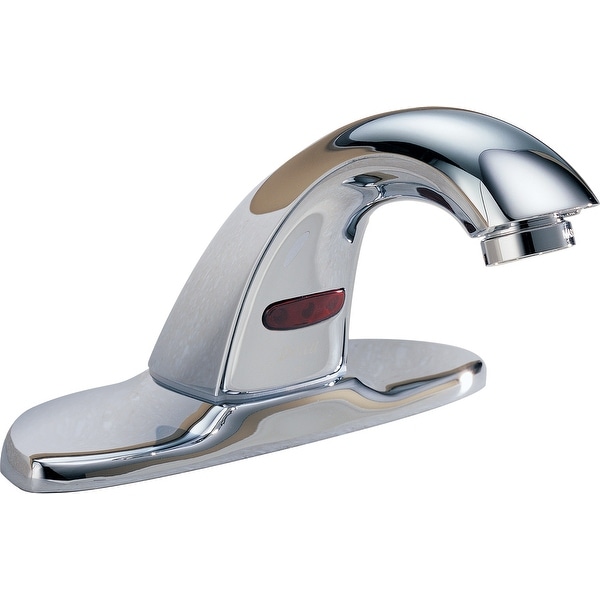 Delta 591LF-LGHGMHDF Commercial Single Hole Battery Operated Electronic Bathroom Faucet - Chrome