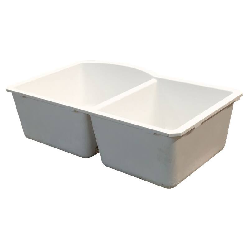 Transolid K-AUDD3120 Aversa 31-3/8" Undermount Double Basin Granite