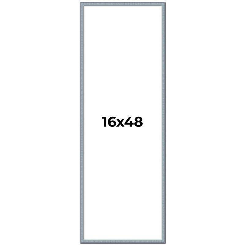 16x48 Frame Rustic Sky Blue Solid Wood Picture Frame | 0.75 Inch