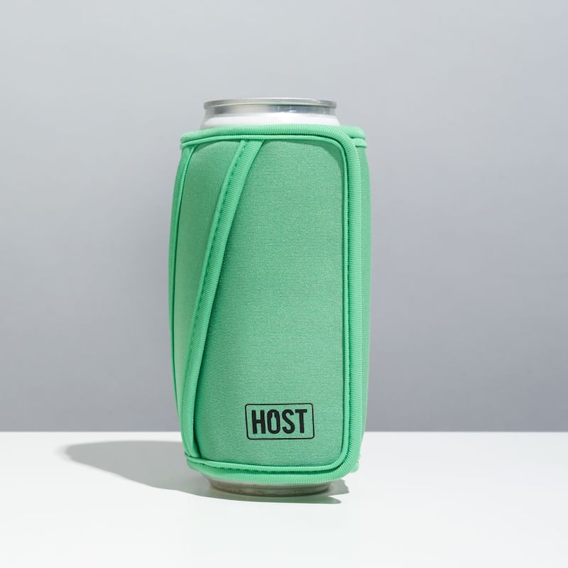HOST Insta-Chill Slim Can Cooler Flexible Freezable Gel and Ice Pack for 12oz Slim Cans, Green