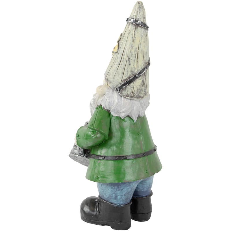 Gnome with Watering Can Outdoor Garden Statue - 15.5"