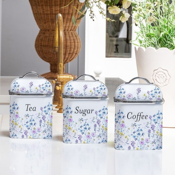 VQ - Laura Ashley 3pc Canister Set - Bed Bath & Beyond - 43171551