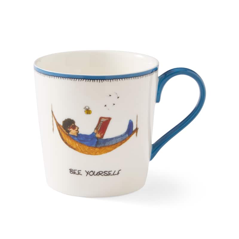 Kit Kemp for Spode Doodles Bee Yourself Mug - 12 Ounce