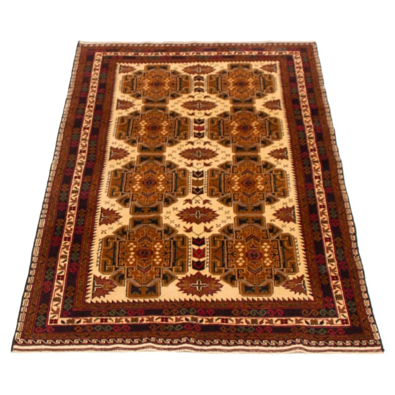 Teimani Cream Rug 3'9" x 6'4" - 3'9 x 6'4
