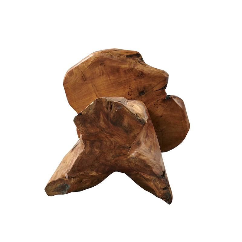 Cedar Wood Tree Root Stool - 13.7" x 13.7" x 18.9"