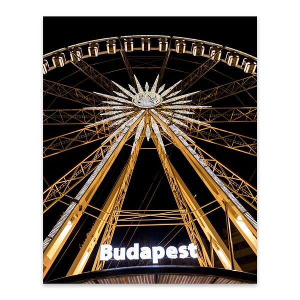 Budapest Hungary Amusement Park Metal Wall Art Print. Opens flyout.
