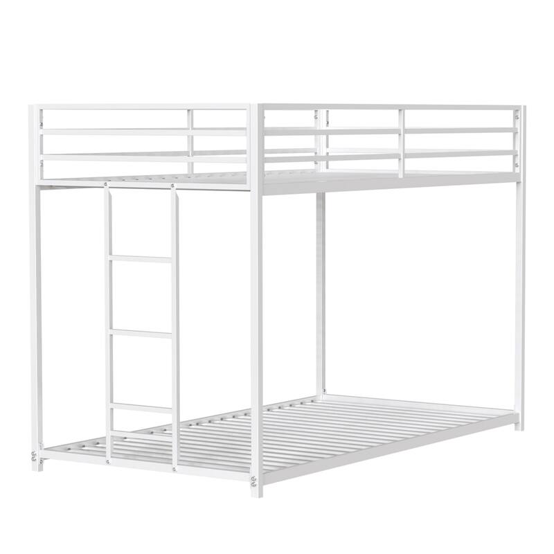 Sturdy Twin over Twin Bunk Bed Metal for Kids and Adult,Low Profile