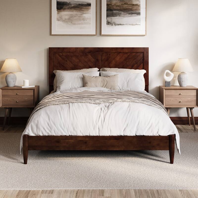 Berkshire Solid Wood Low Profile Platform Bed