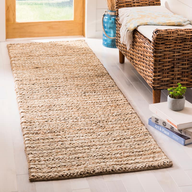SAFAVIEH Handmade Natural Fiber Addisyn Jute Rug - 2'3" x 12' Runner - Natural