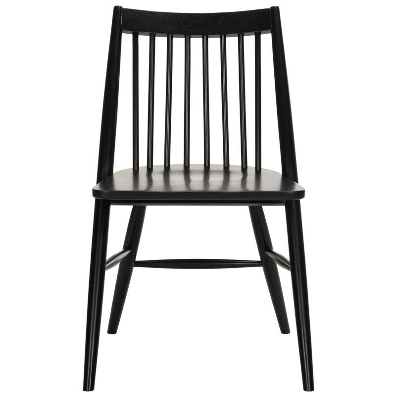 SAFAVIEH Orelia 19 Inch Black Spindle Dining Chair (Set of 2) - 21Wx22Dx34H