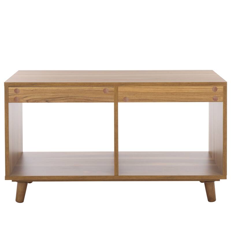 SAFAVIEH Home Yona Horizontal 2 Shelf Accent Table - 31"W x 14"D x 18"H