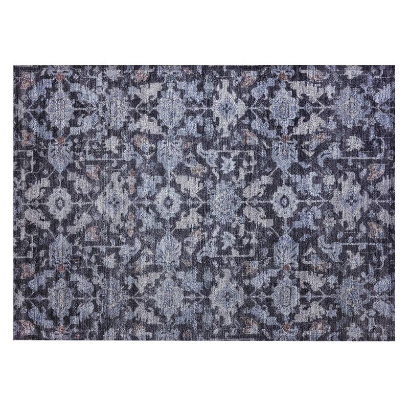 Machine Washable Indoor/ Outdoor Casual Traditional Chantille Rug