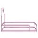 preview thumbnail 10 of 24, Twin Size Wood Bed With House-Shaped Headboard Floor Bed With Fences