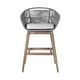 preview thumbnail 17 of 69, Tutti Frutti Solid Eucalyptus Wood and Rope Outdoor Patio Counter or Bar Height Barstool
