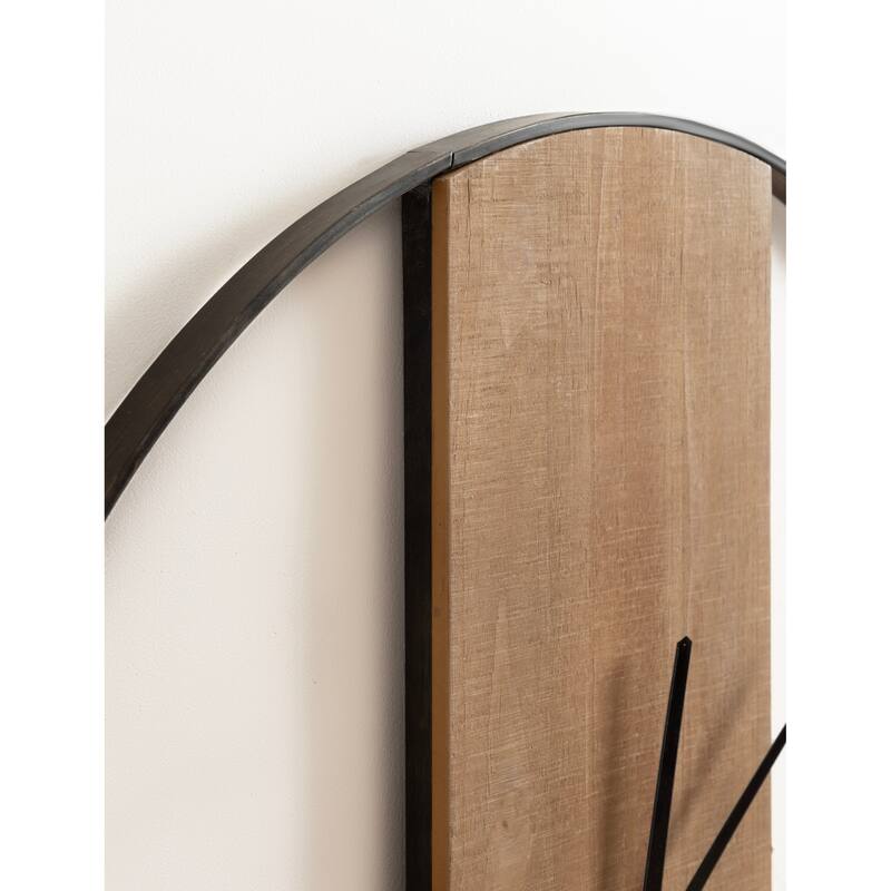 Kate and Laurel Ladd Round Numberless Wall Clock