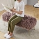 preview thumbnail 16 of 22, Silver Orchid Nilsson Contemporary Modern Faux Fur Long Bench Ottoman