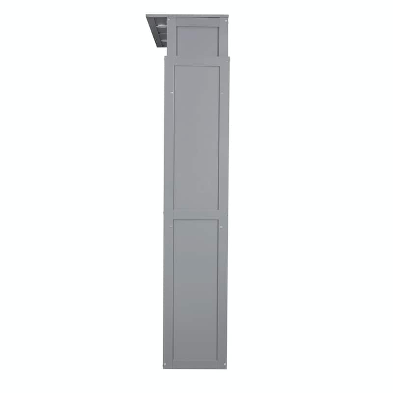 Queen Size Murphy Bed with Shelves and LED Lights