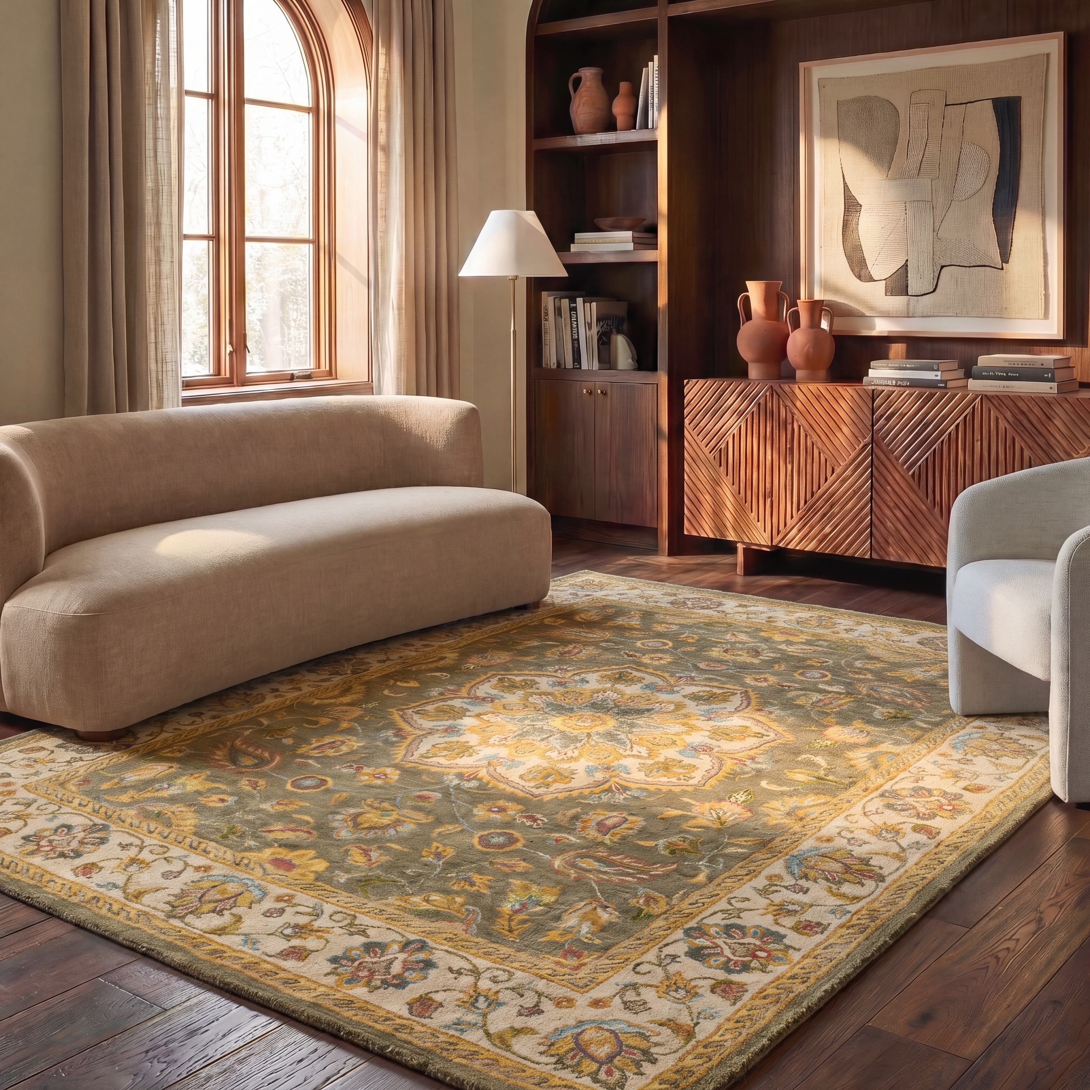 SAFAVIEH Heritage Tracie Hand-tufted Wool Oriental Area Rug