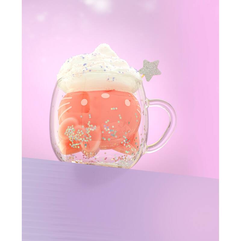 Hello Kitty® 50th Anniversary Limited Edition 3D Double Wall Glass Mug - 13.5 oz