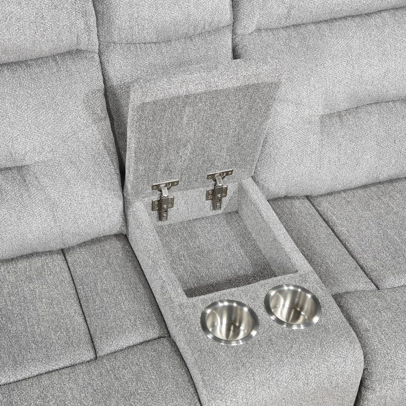 Mandevilla 3-Piece Chenille Manual Reclining Sofa Set