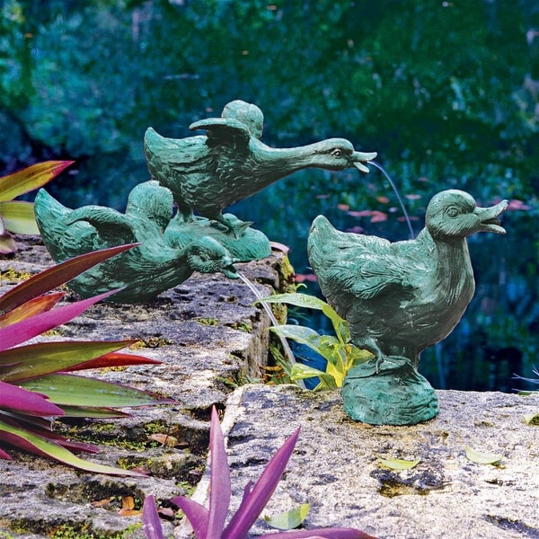 garden statues ducks