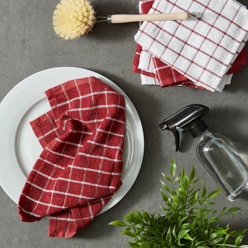 DII Artichoke Combo Windowpane Dishcloth (Set of 6)