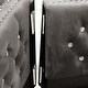 preview thumbnail 8 of 7, 2 Piece Modern Velvet Living Room Set with Sofa & Loveseat Jeweled Button Tufted Copper Nails Square Arms 4 Pillows Included