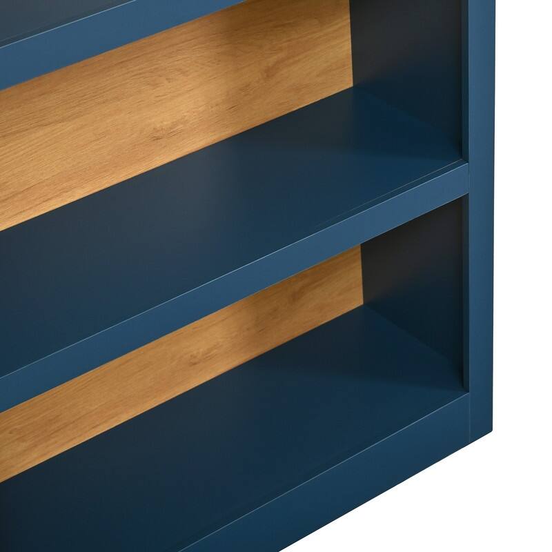 Farmhouse 68.8" Tall Freestanding Bookshelves Set of 2, 5-Tier Display Bookcase Arched Top for Living Room, Bedroom, Home Office