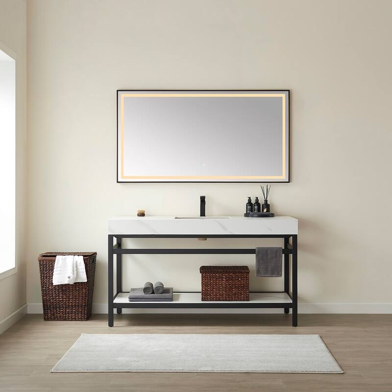 Miseno MV702560 Funes 60" Free Standing Single Basin Vanity Set with