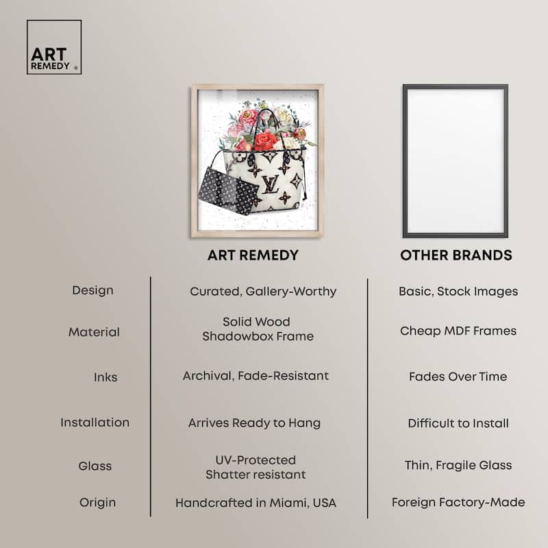 Floral Summer Bag Shadowbox by Art Remedy