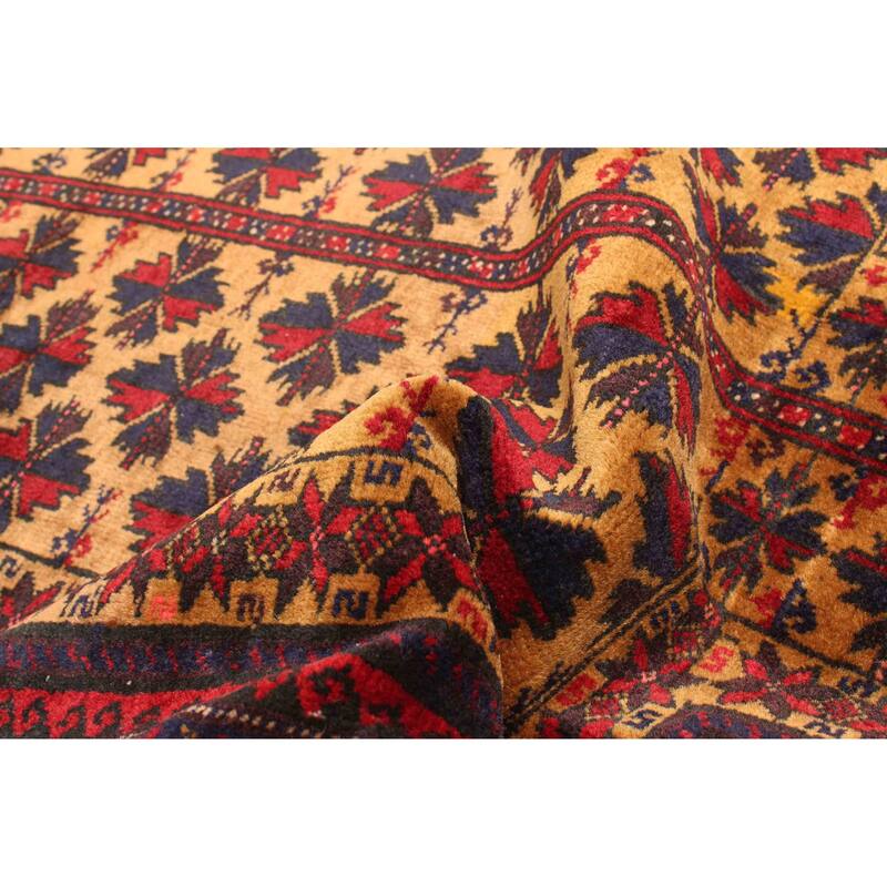 ECARPETGALLERY Hand-knotted Teimani Tan Wool Rug - 2'7 x 4'4