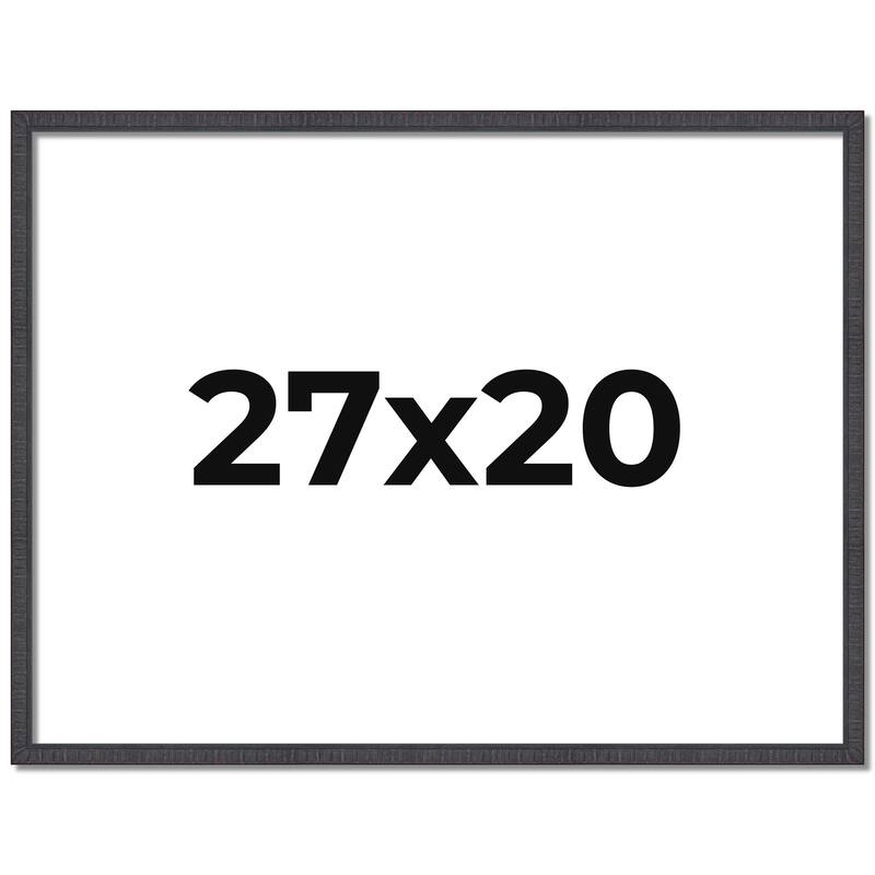 27x20 Frame Brown Picture Frame - Complete Modern Photo Frame Includes