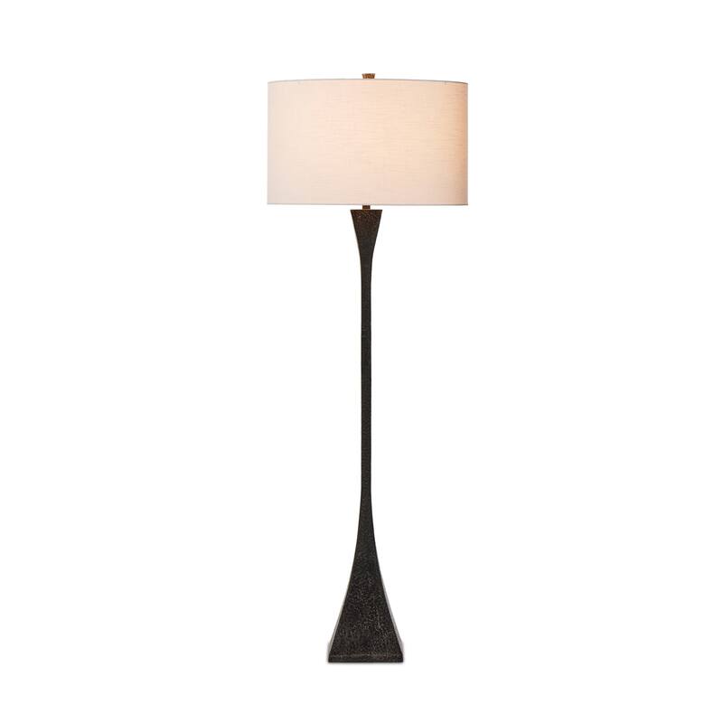 Romy Forged Floor Lamp-Forged Black Aluminum