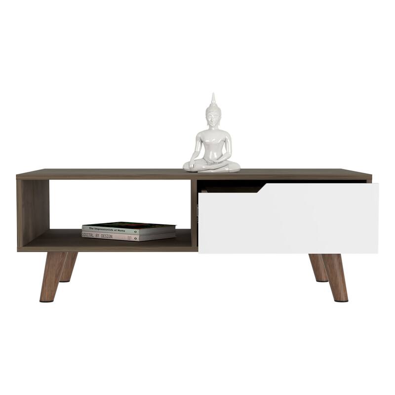 Coffee Table 2.0 for Living Room, One Drawer, Four Legs