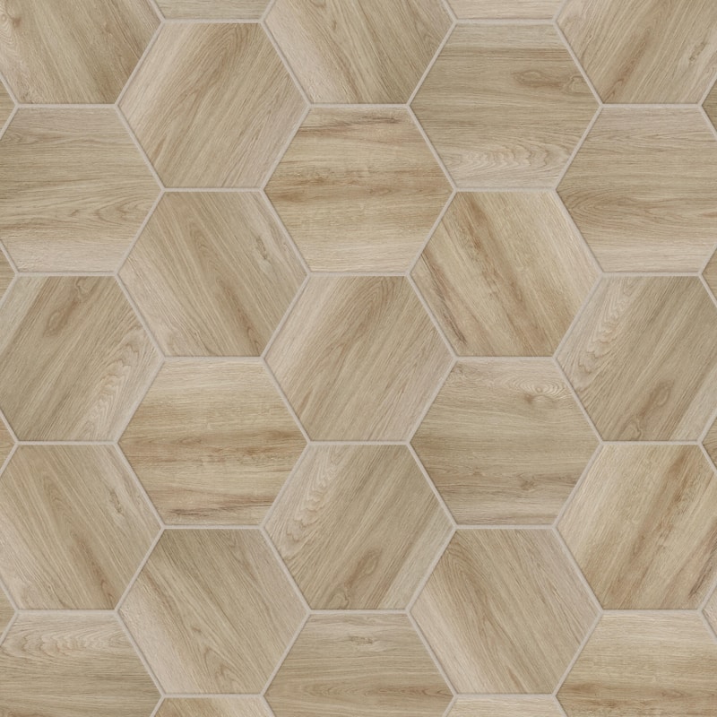 Merola Tile Natura Hex Camel 14-1/8" x 16-1/4" Porcelain Floor and Wall Tile