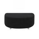 preview thumbnail 2 of 3, Upholstery Cambered Ottoman Combination Sofa Footstool Black