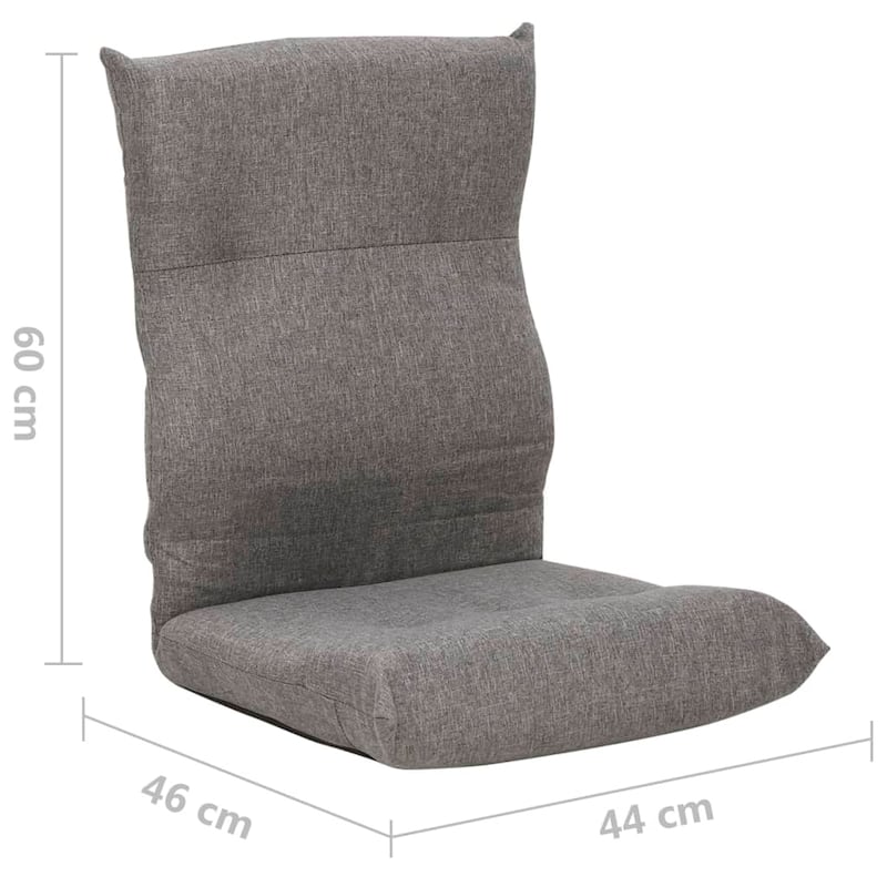 vidaXL Floor Chair Lounge Chair Chaise Lounge Folding Floor Lounger Fabric