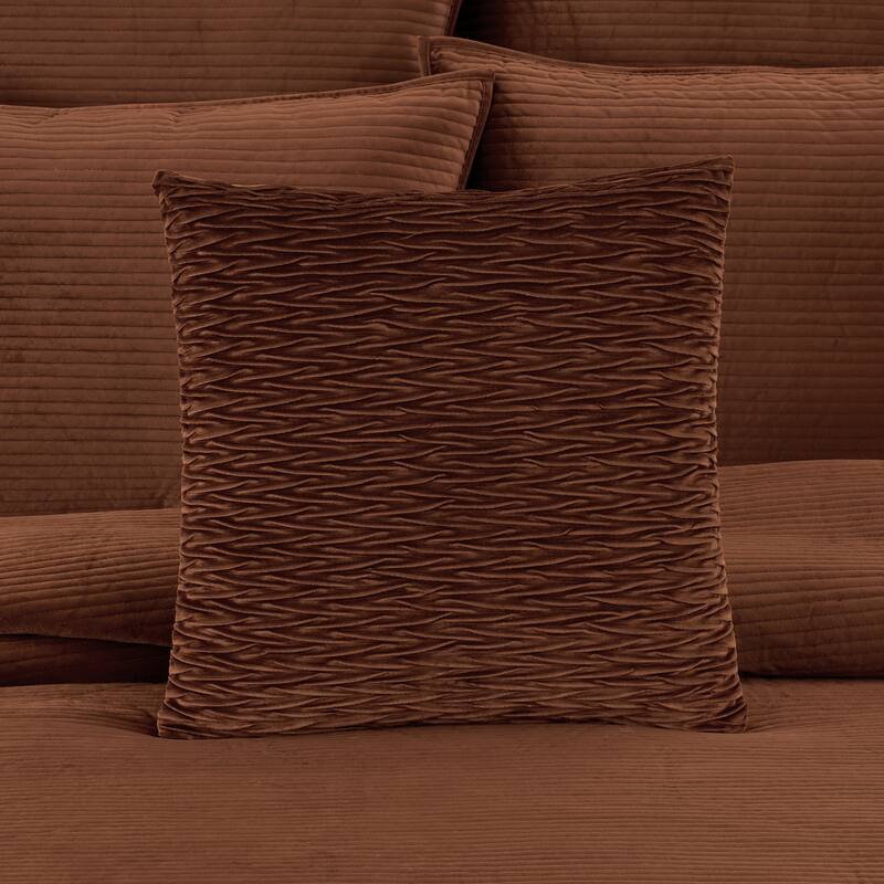 Townsend Ripple Pillow 20" Square Decorative Throw Pillow Cover
