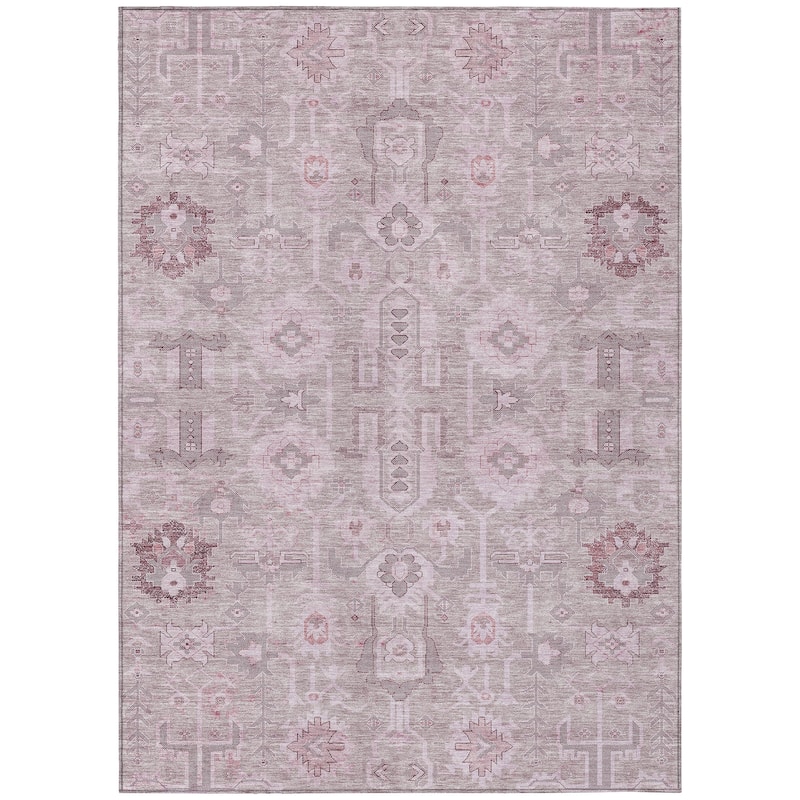 Machine Washable Indoor/ Outdoor Chantille Traditional Boho Rug