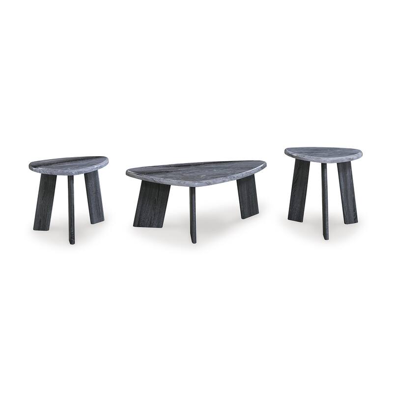 Signature Design by Ashley Bluebond Gray Table (Set of 3) - 52"W x 30"D x 19"H